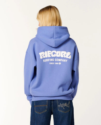 Surf Puff Relaxed Hood - Mid Blue