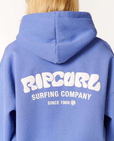 Surf Puff Relaxed Hood - Mid Blue