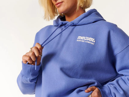 Surf Puff Relaxed Hood - Mid Blue