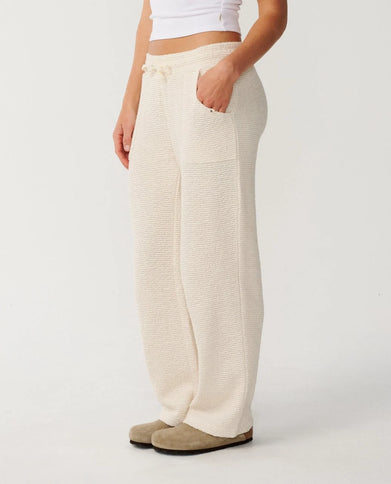 Cala Nights Textured Pant - Natural