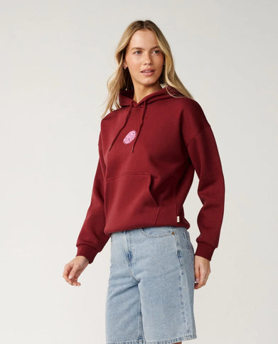Icons Of Surf Relaxed Hood - Dark Plum