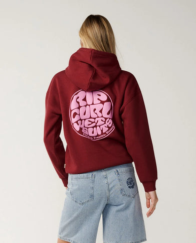 Icons Of Surf Relaxed Hood - Dark Plum