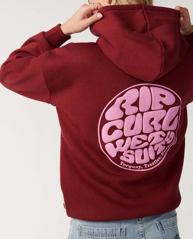 Icons Of Surf Relaxed Hood - Dark Plum