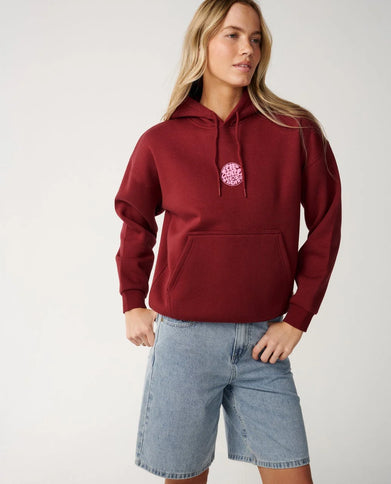 Icons Of Surf Relaxed Hood - Dark Plum