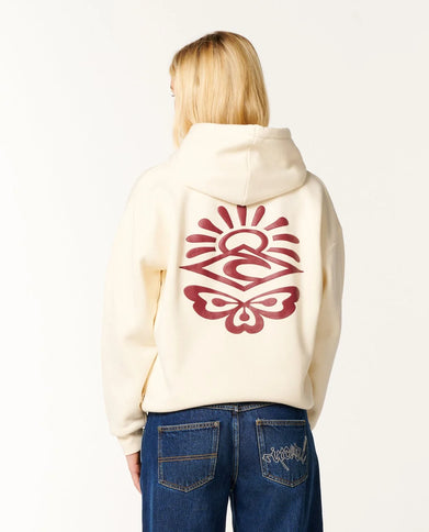 Icons Of Surf Relaxed Hood - Bone/dark Plum