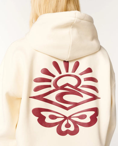 Icons Of Surf Relaxed Hood - Bone/dark Plum