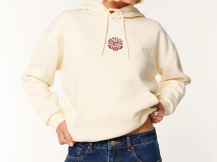 Icons Of Surf Relaxed Hoodie - Bone/dark Plum