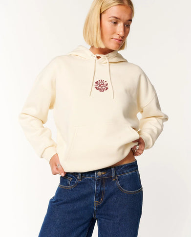 Icons Of Surf Relaxed Hood - Bone/dark Plum