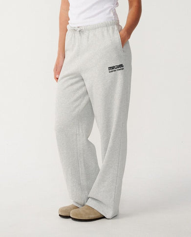 Surf Puff Wide Leg Trackpant - Grey Marle/black  Lange Broek van Rip Curl | SHAKA