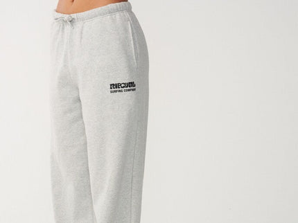Surf Puff Wide Leg Trackpant - Grey Marle/black  Lange Broek van Rip Curl | SHAKA
