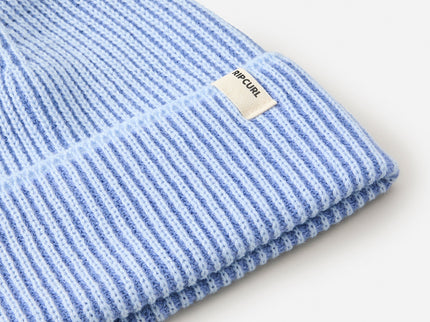 2 Tone Ribbed Reg Beanie - Blue