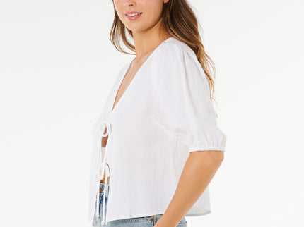 Vibe Surf TIE Front TOP - White