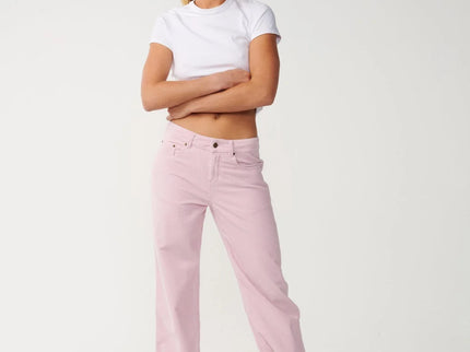 Aggie Cord Relaxed Pant - Light Lilac
