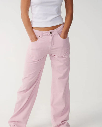 Aggie Cord Relaxed Pant - Light Lilac