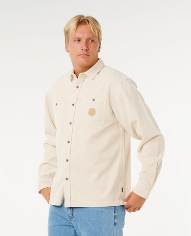 Premium Surf Cord L/S Shirt - Sand Dune