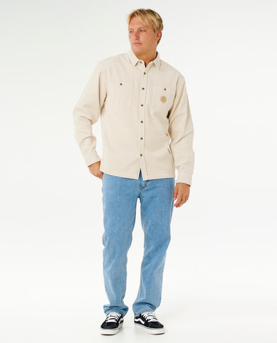 Premium Surf Cord L/S Shirt - Sand Dune