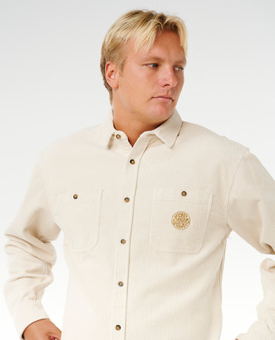 Premium Surf Cord L/S Shirt - Sand Dune