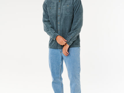 Premium Surf Cord L/S Shirt - Pine Night