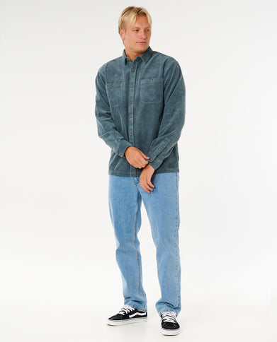 Premium Surf Cord L/S Shirt - Pine Night