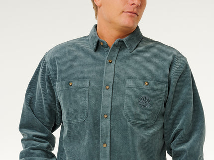 Premium Surf Cord L/S Shirt - Pine Night
