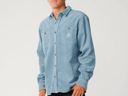 Premium Surf Cord L/s Shirt - Citadel Blue