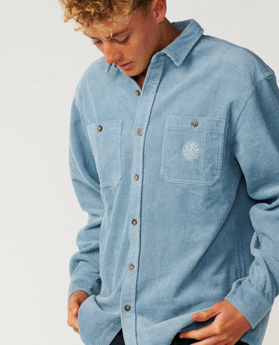 Premium Surf Cord L/s Shirt - Citadel Blue