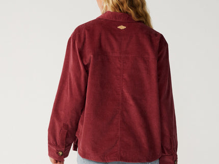Keepsakes Washed Cord Shirt - Dark Plum  Shirt van Rip Curl | SHAKA