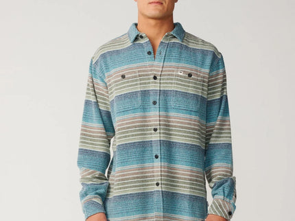 Classic Surf Baja Flannel - Dusty Jade
