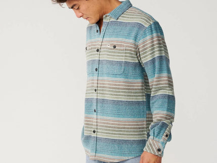 Classic Surf Baja Flannel - Dusty Jade