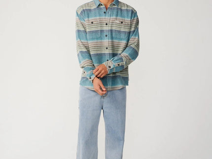 Classic Surf Baja Flannel - Dusty Jade