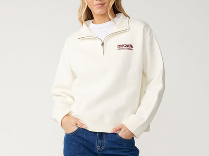 Surf Puff 1/4 Zip - Bone  Sweat van Rip Curl | SHAKA