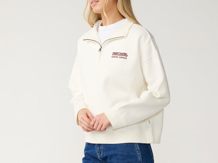 Surf Puff 1/4 Zip - Bone  Sweat van Rip Curl | SHAKA