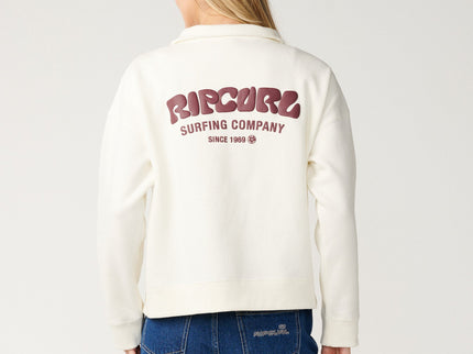 Surf Puff 1/4 Zip - Bone  Sweat van Rip Curl | SHAKA