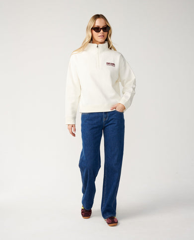 Surf Puff 1/4 Zip - Bone  Sweat van Rip Curl | SHAKA