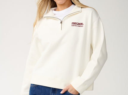 Surf Puff 1/4 Zip - Bone  Sweat van Rip Curl | SHAKA