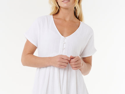 Premium Surf S/S Dress - White