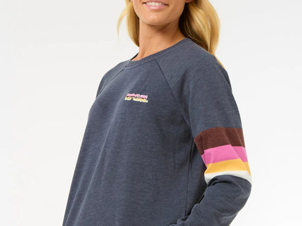 Las Dalias Raglan Crew - Navy 