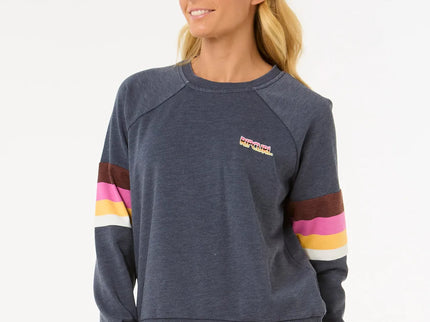 Las Dalias Raglan Crew - Navy 