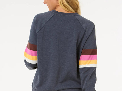 Las Dalias Raglan Crew - Navy 