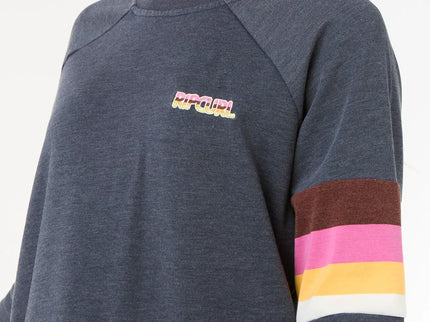 Las Dalias Raglan Crew - Navy 