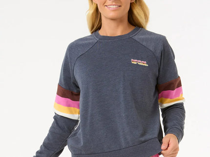 Las Dalias Raglan Crew - Navy 