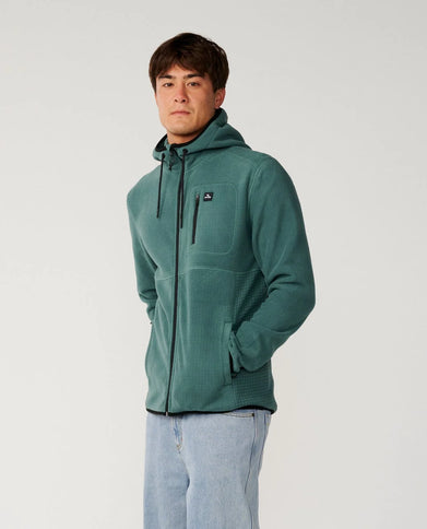 Departed Polar Fleece Zip Thru - Muted Green