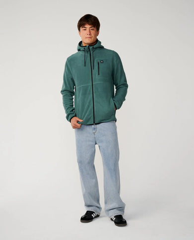 Departed Polar Fleece Zip Thru - Muted Green