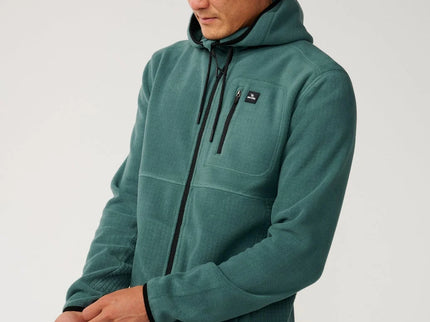 Departed Polar Fleece Zip Thru - Muted Green
