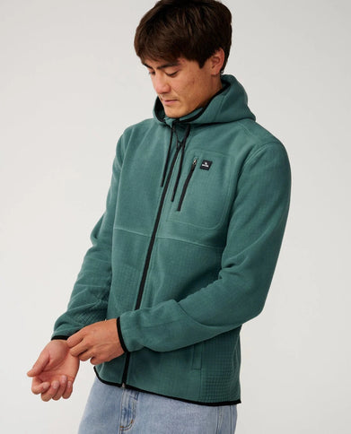 Departed Polar Fleece Zip Thru - Muted Green