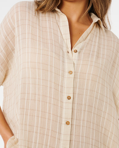 Paradise Check Cover UP - OFF White