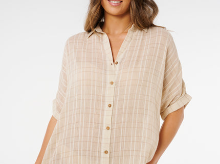 Paradise Check Cover UP - OFF White