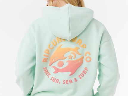 Surf Puff Heritage Hood P/P - Light Aqua