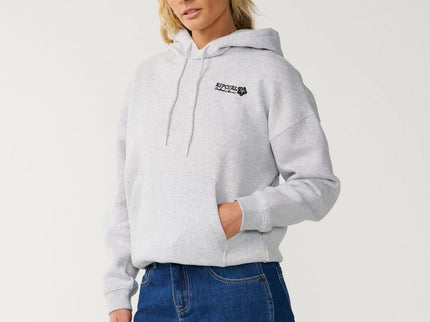 Surf Puff Relaxed Hood P/p - Grey Marle/blac