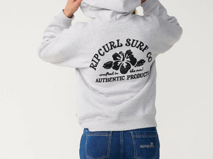 Surf Puff Relaxed Hood P/p - Grey Marle/blac